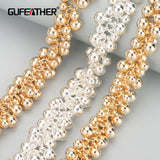 DIY Necklace Chain Accessories 18k Plated Silver KC Gold Nickel Free 50cm/Lot