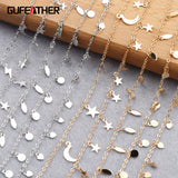 DIY Chain 18k Rhodium Plated Copper Charm Jewelry Making