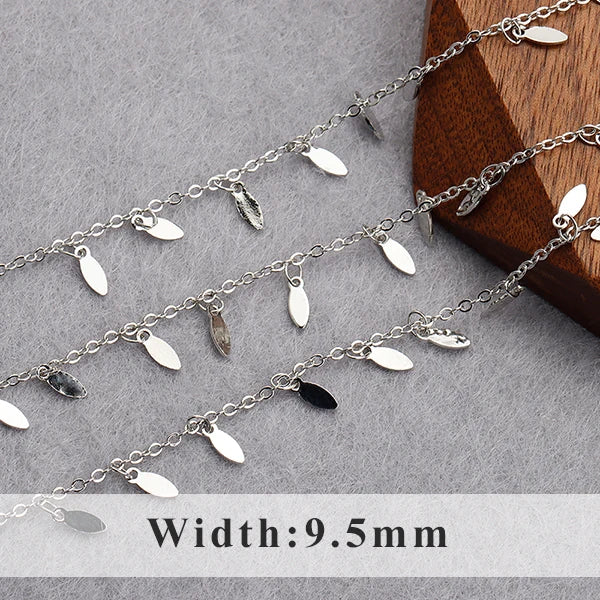 DIY Chain 18k Rhodium Plated Copper Charm Jewelry Making