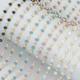 DIY Chain 18K Plated Copper Bead 1m/Lot
