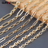 DIY Chain 18k Plated Copper Metal Charms 1m/Lot