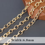 DIY Chain 18k Plated Copper Metal 1m/lot
