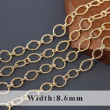 DIY Chain 18k Plated Copper Metal 1m/lot