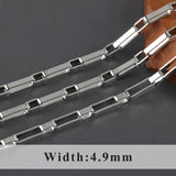 18k Rhodium Plated Copper Charm Chain for DIY Jewelry Making