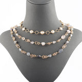 DIY Chain - 18k Plated, Copper, Zircons, Natural Stone