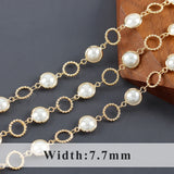 DIY Chain - 18k Plated, Copper, Zircons, Natural Stone