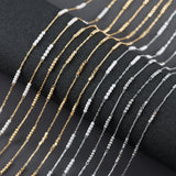 DIY Chain, 18k Rhodium Plated, Copper, 1m/lot