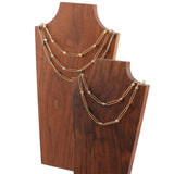 18K Plated DIY Chain | Natural Stone | Nickel Free | 1m/lot