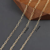 DIY Thin Chain 18K Rhodium Plated Copper 3m
