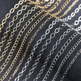 DIY Thin Chain 18K Rhodium Plated Copper 3m