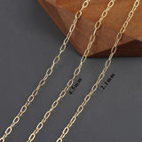 DIY Thin Chain 18K Rhodium Plated Copper 3m