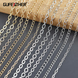 DIY Thin Chain 18K Rhodium Plated Copper 3m
