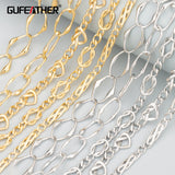 DIY Chain 18k Rhodium Plated Copper for Jewelry Making