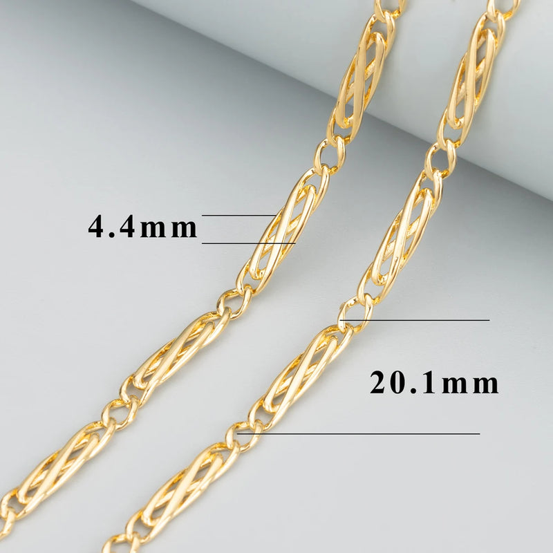 DIY Chain 18k Rhodium Plated Copper for Jewelry Making