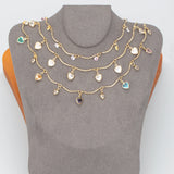 18k Plated Copper Chain with Zircons, 1m/lot