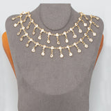 18k Plated Copper Chain with Zircons, 1m/lot