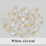 Natural Stone Charms 20pcs/lot 18k Plated Copper Hand Made DIY Pendants