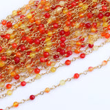18k Plated Nickel Free DIY Bead Chain Necklace 1m/lot