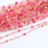 18k Plated Nickel Free DIY Bead Chain Necklace 1m/lot