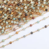 18k Plated Nickel Free DIY Bead Chain Necklace 1m/lot