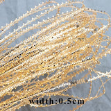 18k Plated Copper Jewelry Accessories DIY Charms Pendants 2m/Lot