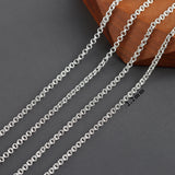 Rhodium Plated Copper Chain 3m/lot