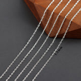 Rhodium Plated Copper Chain 3m/lot