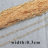 DIY Chain Necklace 18K Plated 1m/Lot