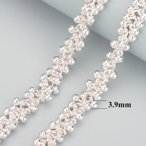 DIY 18k Plated Chain 1m/lot CCB Plastic Charms Jewelry Making