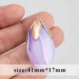Flower Earring Charms Handmade DIY Pendants 10pcs/lot