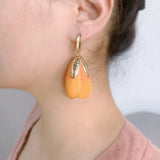Flower Earring Charms Handmade DIY Pendants 10pcs/lot