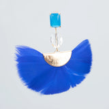 Natural Feather Copper Tassel Hand Made DIY Pendants