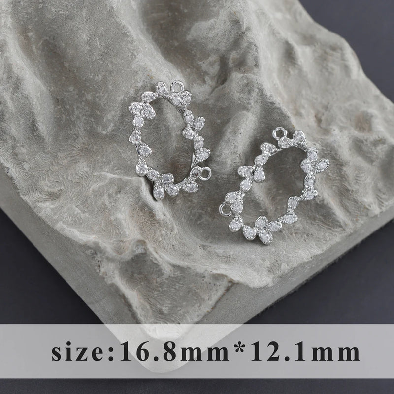 Nickel Free 18k Rhodium Plated Copper Jewelry Making DIY Earrings