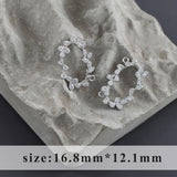 Nickel Free 18k Rhodium Plated Copper Jewelry Making DIY Earrings