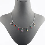DIY Jewelry Accessories Copper Zircons Pendants 6pcs/lot