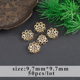 18k Plated Flower Earrings DIY Jewelry Making Accessory