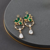 18k Plated Zircon DIY Pendants Jewelry Making Accessories