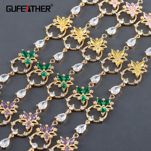 18k Plated Zircon DIY Pendants Jewelry Making Accessories