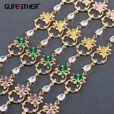 18k Plated Zircon DIY Pendants Jewelry Making Accessories