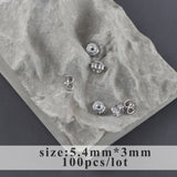 Nickel Free 18K Rhodium Plated Copper Ear Plug Charm