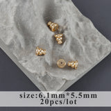 Nickel Free 18K Rhodium Plated Copper Ear Plug Charm