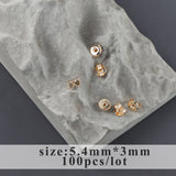 Nickel Free 18K Rhodium Plated Copper Ear Plug Charm
