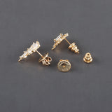 Nickel Free 18K Rhodium Plated Copper Ear Plug Charm