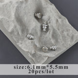 Nickel Free 18K Rhodium Plated Copper Ear Plug Charm