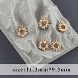 18k Rhodium Plated Copper Zircon DIY Pendants Jewelry