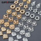 18k Rhodium Plated Copper Zircon DIY Pendants Jewelry