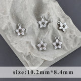 18k Rhodium Plated Copper Zircon DIY Pendants Jewelry