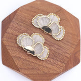 Tassels DIY Flowers Pendant Copper Metal Charms Hand Made 4pcs/lot