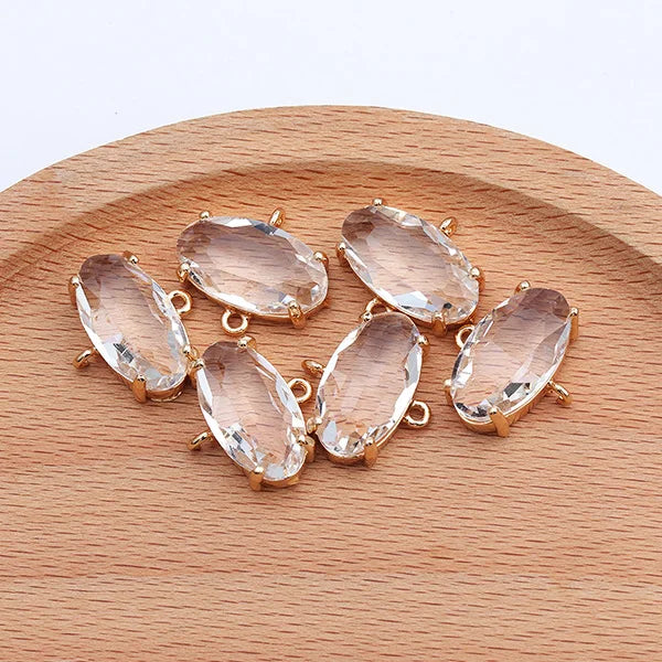Copper Metal Jump Ring DIY Glass Pendant Hand Made Earring Accessories