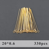 18k Plated Copper Needle Jewelry Making Accessories